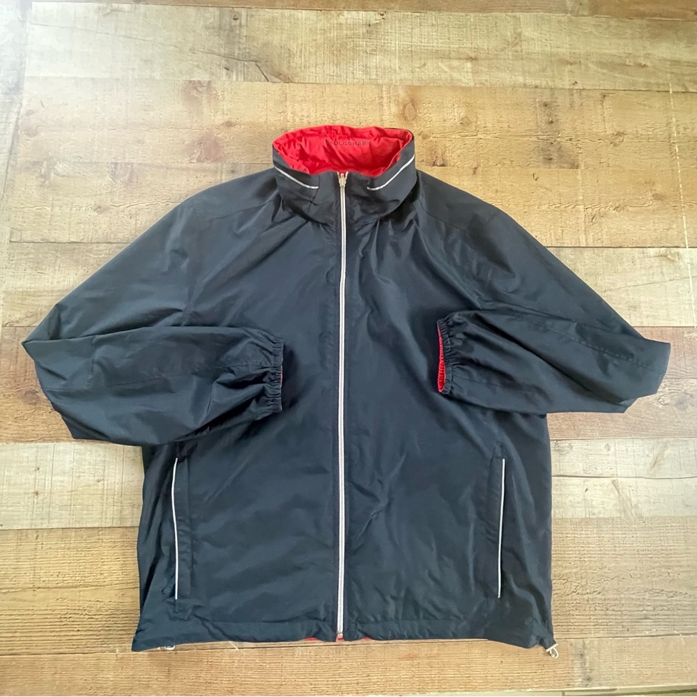 Paul & Shark Black and Red Windbreaker